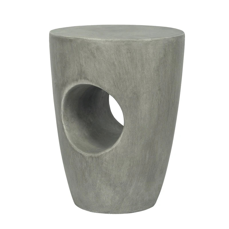 Table d'appoint d'extérieur en béton Adeco