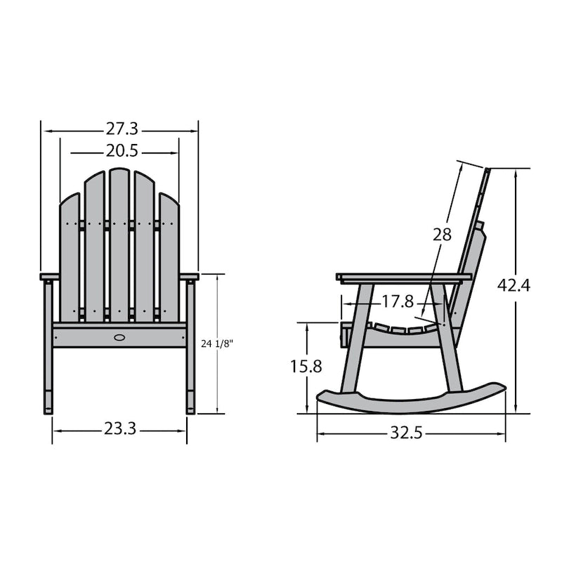 Fauteuil à bascule de jardin Classic Westport HIGHWOOD