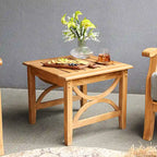 Cambridge Casual Lowell Teak Outdoor Side Table