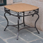 Table d'appoint d'extérieur en résine tressée Valencia