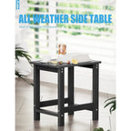 WINSOON Lot de 2 tables d'appoint carrées Adirondack d'extérieur, résistantes aux intempéries