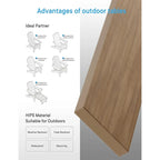 WINSOON Lot de 2 tables d'appoint carrées Adirondack d'extérieur, résistantes aux intempéries