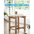 WINSOON Lot de 2 tables d'appoint carrées Adirondack d'extérieur, résistantes aux intempéries