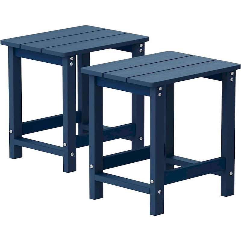 WINSOON Lot de 2 tables d'appoint carrées Adirondack d'extérieur, résistantes aux intempéries