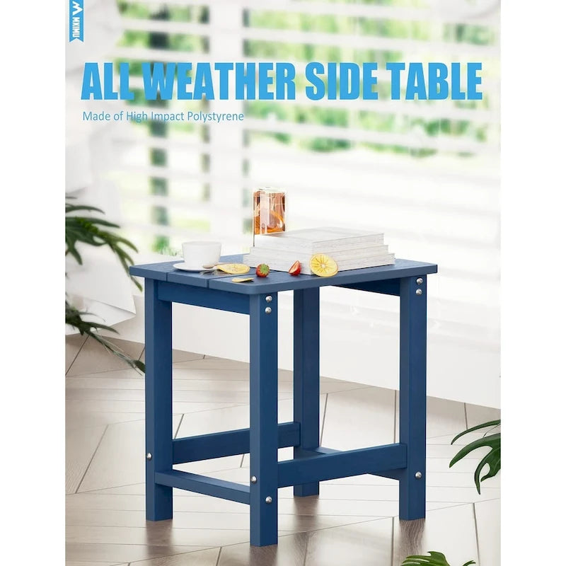 WINSOON Lot de 2 tables d'appoint carrées Adirondack d'extérieur, résistantes aux intempéries
