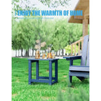 WINSOON Lot de 2 tables d'appoint carrées Adirondack d'extérieur, résistantes aux intempéries
