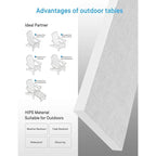 WINSOON Lot de 2 tables d'appoint carrées Adirondack d'extérieur, résistantes aux intempéries