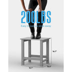 WINSOON Lot de 2 tables d'appoint carrées Adirondack d'extérieur, résistantes aux intempéries