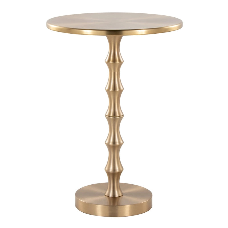 Table d'appoint en métal Ailani 26.75 Silver Orchid