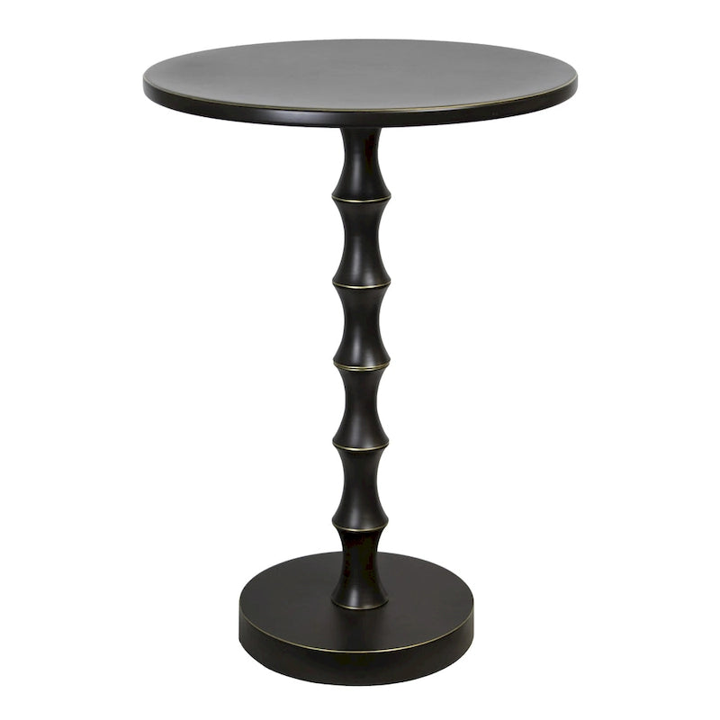 Table d'appoint en métal Ailani 26.75 Silver Orchid