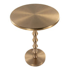 Table d'appoint en métal Ailani 26.75 Silver Orchid
