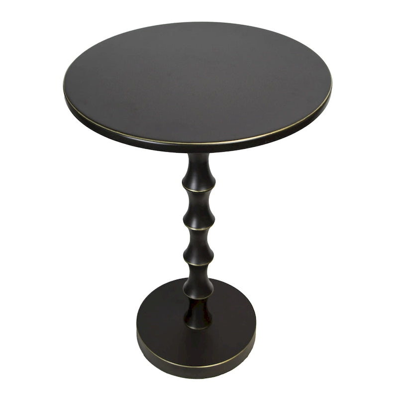 Table d'appoint en métal Ailani 26.75 Silver Orchid