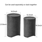 Tables d'appoint extérieures en béton COSIEST (lot de 2)