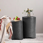 Tables d'appoint extérieures en béton COSIEST (lot de 2)