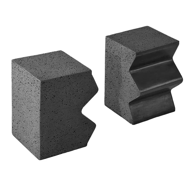 Tables d'appoint extérieures en béton COSIEST (lot de 2)