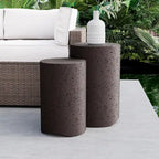 Tables d'appoint extérieures en béton COSIEST (lot de 2)