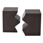 Tables d'appoint extérieures en béton COSIEST (lot de 2)