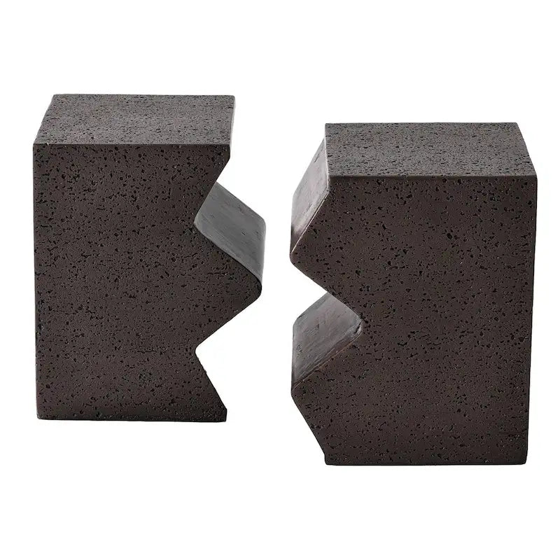 Tables d'appoint extérieures en béton COSIEST (lot de 2)