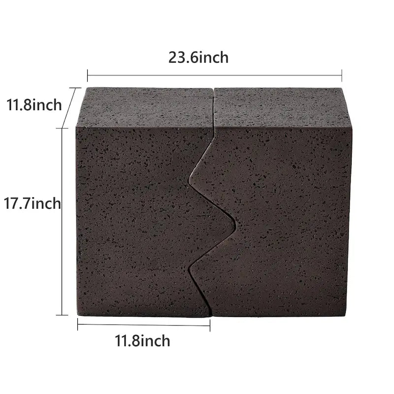Tables d'appoint extérieures en béton COSIEST (lot de 2)