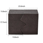 Tables d'appoint extérieures en béton COSIEST (lot de 2)