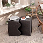 Tables d'appoint extérieures en béton COSIEST (lot de 2)