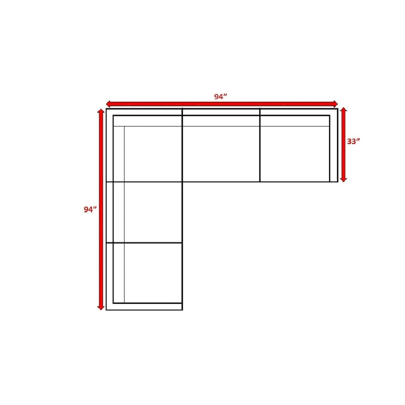 Groupe de sièges modulaires LSI 5 pièces en rotin avec coussins Sunbrella