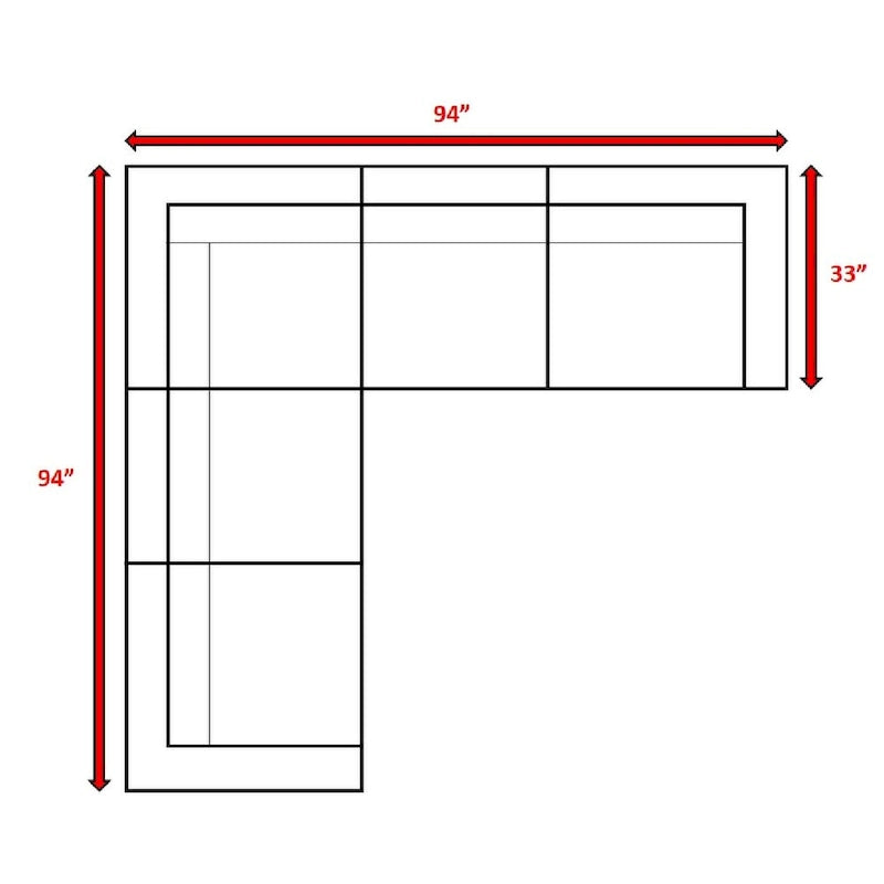 Groupe de sièges modulaires LSI 5 pièces en rotin avec coussins Sunbrella