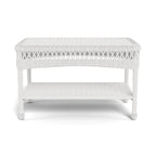 Table basse d'extérieur en osier Portside avec étagère