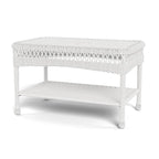 Table basse d'extérieur en osier Portside avec étagère