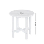 Chaise Adirondack d'extérieur toutes saisons écologique Polytrends Altura avec pouf et table d'appoint (ensemble de 3 pièces)