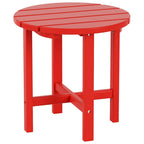Chaise Adirondack d'extérieur toutes saisons écologique Polytrends Altura avec pouf et table d'appoint (ensemble de 3 pièces)