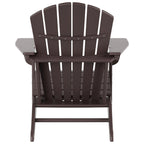 Chaise Adirondack d'extérieur toutes saisons écologique Polytrends Altura avec pouf et table d'appoint (ensemble de 3 pièces)
