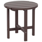 Chaise Adirondack d'extérieur toutes saisons écologique Polytrends Altura avec pouf et table d'appoint (ensemble de 3 pièces)