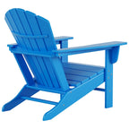 Chaise Adirondack d'extérieur toutes saisons écologique Polytrends Altura avec pouf et table d'appoint (ensemble de 3 pièces)