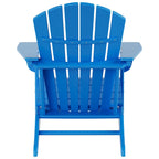 Chaise Adirondack d'extérieur toutes saisons écologique Polytrends Altura avec pouf et table d'appoint (ensemble de 3 pièces)