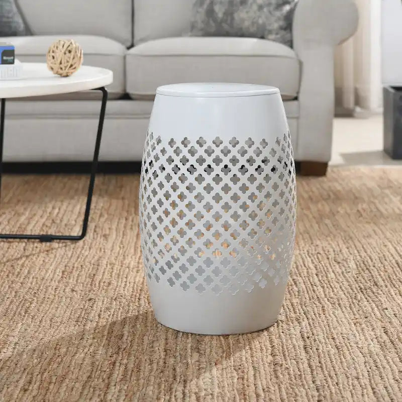 Outdoor Lace Cut Side Table