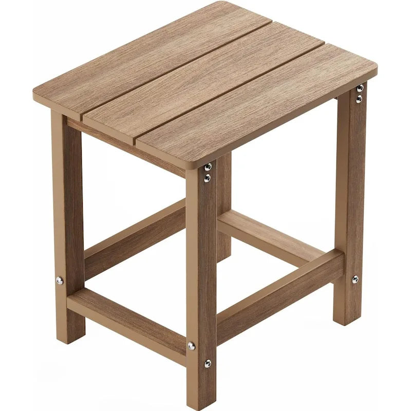 Table d'appoint carrée d'extérieur WINSOON Adirondack, table de patio résistante aux intempéries