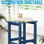 Table d'appoint carrée d'extérieur WINSOON Adirondack, table de patio résistante aux intempéries