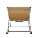Corvus Antonio Chaise longue d'extérieur contemporaine réglable en tissu-écharpe