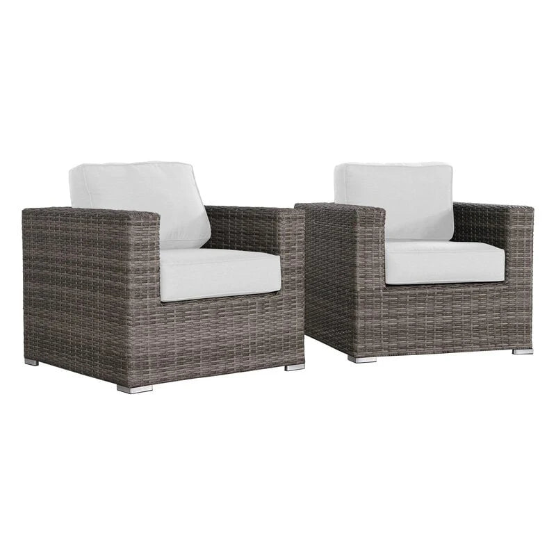 Chaise de terrasse de club de qualité complexe avec coussins Sunbrella