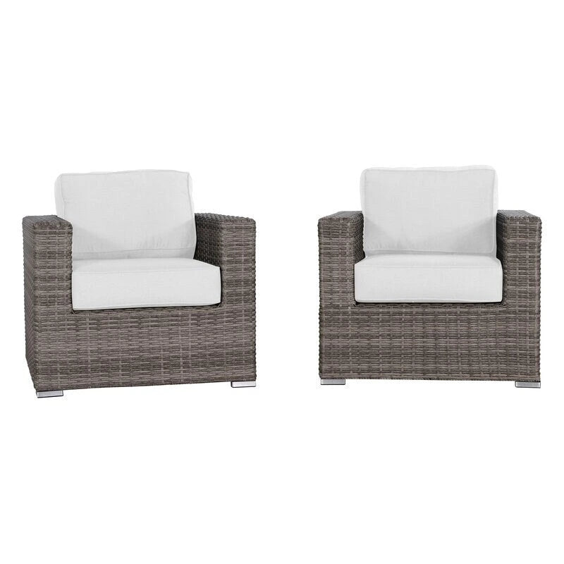 Chaise de terrasse de club de qualité complexe avec coussins Sunbrella