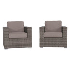 Chaise de terrasse de club de qualité complexe avec coussins Sunbrella