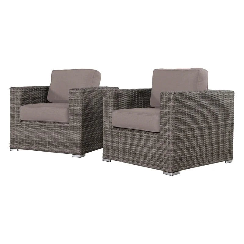 Chaise de terrasse de club de qualité complexe avec coussins Sunbrella