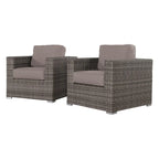 Chaise de terrasse de club de qualité complexe avec coussins Sunbrella