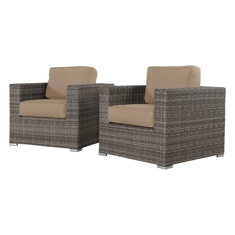Chaise de terrasse de club de qualité complexe avec coussins Sunbrella