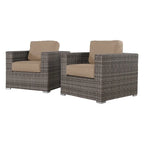 Chaise de terrasse de club de qualité complexe avec coussins Sunbrella