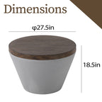 Table d'appoint d'intérieur/extérieur en forme de bol COSIEST