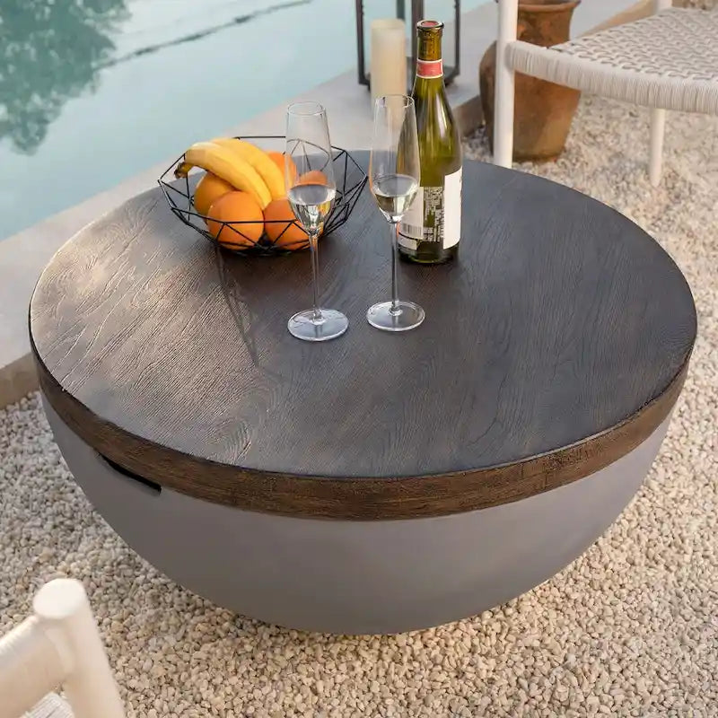 Table d'appoint d'intérieur/extérieur en forme de bol COSIEST