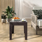 Table d'appoint d'extérieur en résine Trillia