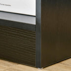 Table d'appoint moderne HOMCOM avec tiroir, Table d'appoint compacte avec étagère de rangement ouverte pour salon ou chambre à coucher